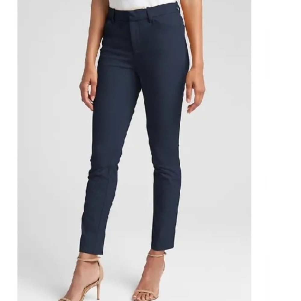 NWT GapF BiStretch Skinny Ankle Pants 0 Blue c484